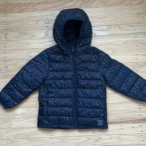 Gap Kids Metallic Heart Puffer Jacket